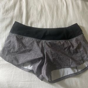 Size 4 regular lulu lemon grey shorts